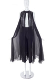 Maison Martin Margiela Black Chiffon Cape