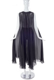 Maison Martin Margiela Black Chiffon Cape