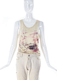 Helmut Lang "Paint Splatter" Tank Top and Trouser SS1998