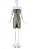 "Undercover" Gold Jumpsuit with a Geometric Print - BOUTIQUE PURCHASE PRICE