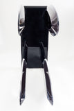 "Silence of Eclipse" Lucite Black and Clear Console Table by Mikhail Loznikov - signed & dated 1992