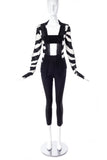 Ann Demeulemeester Black and White Loose Knit Cardigan - BOUTIQUE PURCHASE PRICE