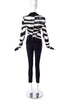 Ann Demeulemeester Black and White Loose Knit Cardigan - BOUTIQUE PURCHASE PRICE