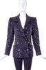 Emanuel Ungaro Black Sequin Jacket