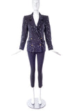 Emanuel Ungaro Black Sequin Jacket