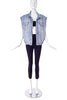 Versace Jeans Couture Oversized Denim Vest with Silver Medusa Buttons - BOUTIQUE PURCHASE PRICE
