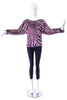 Halston Purple Beaded 1970's Top