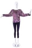 Halston Purple Beaded 1970's Top