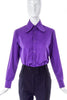 Vivienne Westwood Purple Orb Kipper Tie  & Vintage 70's Purple Penny Round Collar Shirt