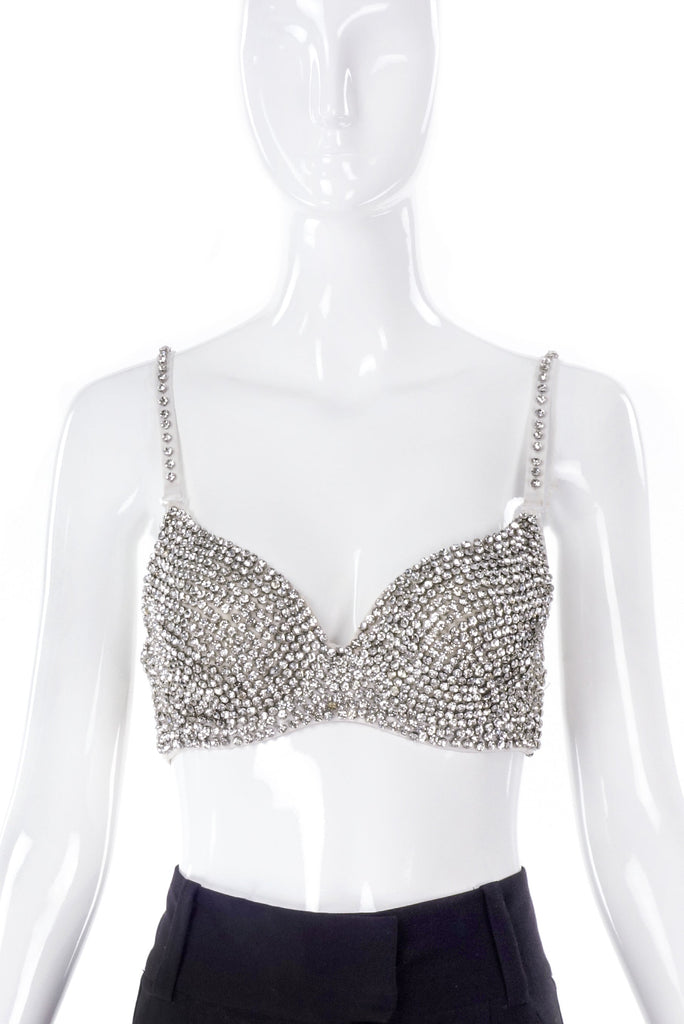 Vintage Crystal Diamond Showgirl Bra