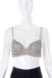 Vintage Crystal Diamond Showgirl Bra