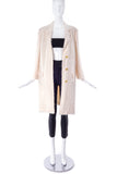 Helmut Lang Off White Fuzzy "Feather" Paper Coat