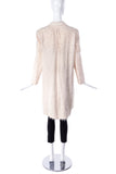 Helmut Lang Off White Fuzzy "Feather" Paper Coat
