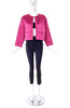 Yves Saint Laurent Pink Satin Quilted Jacket - BOUTIQUE PURCHASE PRICE