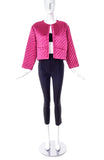 Yves Saint Laurent Pink Satin Quilted Jacket - BOUTIQUE PURCHASE PRICE
