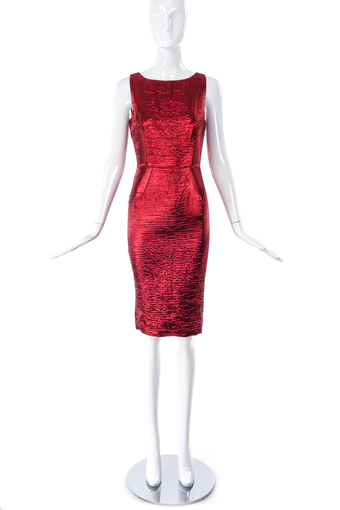 Dolce & Gabbana Metallic Red Shift Dress - BOUTIQUE PURCHASE PRICE