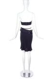 Ann Demeulemeester Satin Crepe Asymmetrical Skirt with Waist Tie - BOUTIQUE PURCHASE PRICE