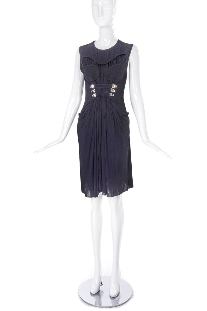 Marius Schwab Corset Dress with Drape Details