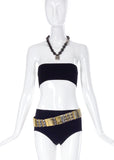Eddie Borgo Gunmetal and Pavé Crystal Link Padlock Necklace
