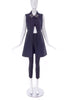 Prada Dress / Vest with Black And Crystal Collar Embellishments FW2012 - BOUTIQUE PURCHASE PRICE