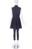 Prada Dress / Vest with Black And Crystal Collar Embellishments FW2012 - BOUTIQUE PURCHASE PRICE
