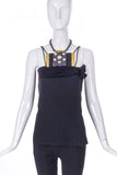 Lanvin Halter Top with Statement Brass Breast Plate Detail F/W 2010 BOUTIQUE PURCHASE PRICE