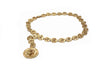 Yves Saint Laurent Gold Medallion Belt with Seashell Detail - BOUTIQUE PURCHASE PRICE
