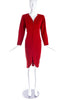 Saint Laurent Rive Gauche Red Knit Dress - BOUTIQUE PURCHASE PRICE