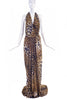Yves Saint Laurent by Tom Ford Leopard Cheetah Print Silk Caftan Gown Dress