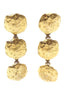 Sonia Rykiel Gold Chic Massive Gold Hammered Earrings #