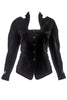 Thierry Mugler Black Velvet Fitted Jacket with Cut Outs - BOUTIQUE PURCHASE PRICE