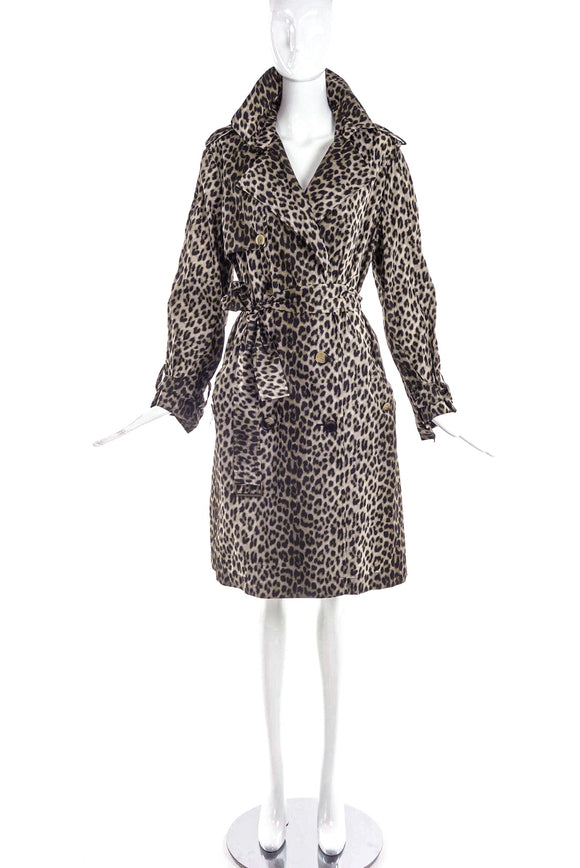 Lanvin Leopard Print Trench Coat - BOUTIQUE PURCHASE PRICE #