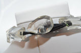 Monies Lucite  Crystal Geometric Statement Necklace