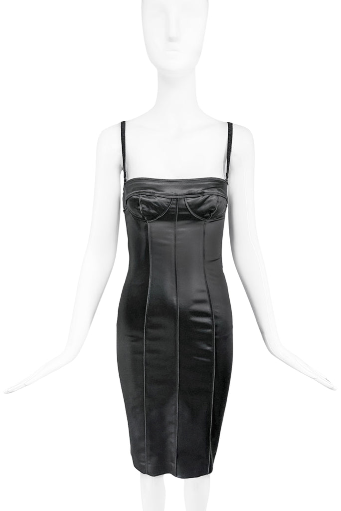 Dolce Gabbana D&G Black Stretch Body Con Iconic Monica Bellucci Dress