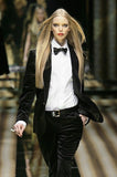 D&G by Dolce & Gabbana Velvet Satin Stitch Tuxedo Suit FW2007