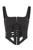Dion Lee Black Cage Cut Out Corset