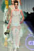 Christian Dior Black Ruffle Draped Ruched Chiffon Slip Dress Gown Runway 2004