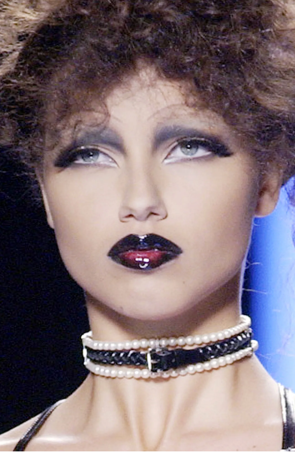 Christian Dior by John Galliano Pearl and Braided Leather Choker Necklace 2004