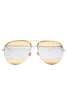 Dior Gold and Mirror Two Tone Aviator Sunglasses