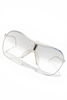Christian Dior by John Galliano Clear Rodeo Drive Y2K Aviator Sunglasses