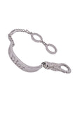 John Galliano For Christian Dior Silver Curb Chain Pave Crystal Safety Lobster Clasp Necklace Spring 2003