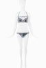 Christian Dior by Galliano Silver Metallic Corset Straps Bikini Two Piece Runway Summer 2003