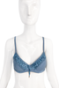 Christian Dior by John Galliano Denim Corset Lace Up Bra