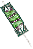 Christian Dior by Galliano Emerald Green Chunky Crystal Bracelet Choker Fall 2007