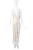 Christian Dior by John Galliano White Silk Lace Negligee Slip Dress Gown 1998 #