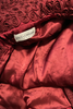 Dolce & Gabbana Red Textured Rosette Coat 1990's Isabella Rossellini