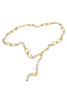 Dolce Gabbana Gold Logo Chain Necklace or Belt with Pearl