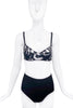 Dolce Gabbana Black & White Zebra Print Satin Bra