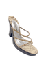 Dolce Gabbana Snake Brown Wedge Sandals 1997 Size 39