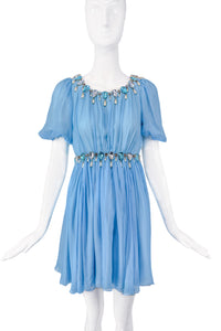 Dolce&Gabbana Baby Blue Babydoll Dress